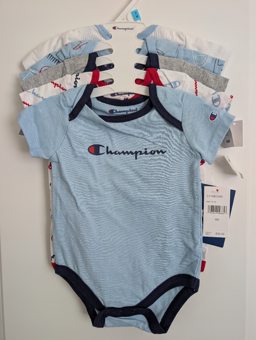 Champion 5pc Infant Onesies Set